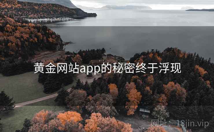 黄金网站app的秘密终于浮现